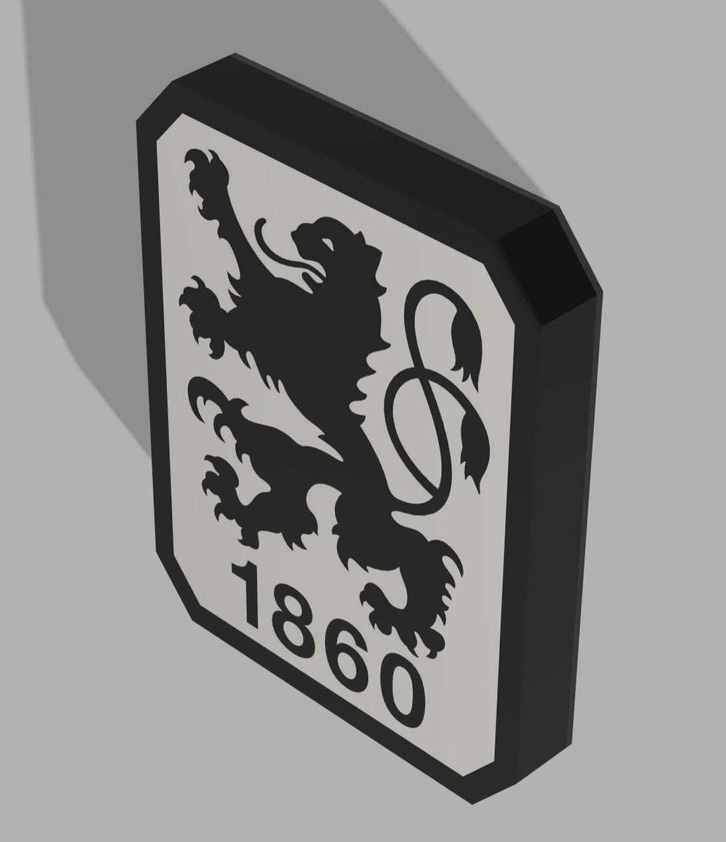 TSV 1860 Munchen - Leuchtschild Fandeko Geschenk LED-Leuchtschild – echtes Stadion-Feeling für Zuhause