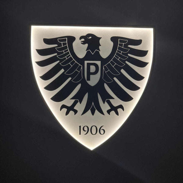 Preußen Munster LED-Leuchtschild – echtes Stadion-Feeling für Zuhause