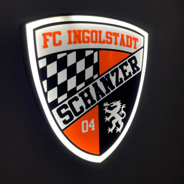 FC Ingolstadt LED-Leuchtschild – echtes Stadion-Feeling für Zuhause