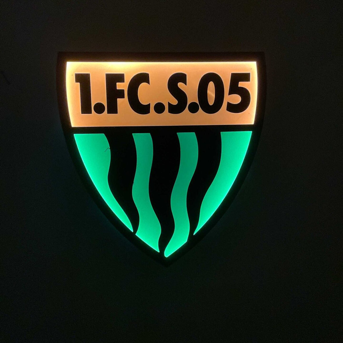 1 FC Schweinfurt 05 LED-Leuchtschild – echtes Stadion-Feeling für Zuhause