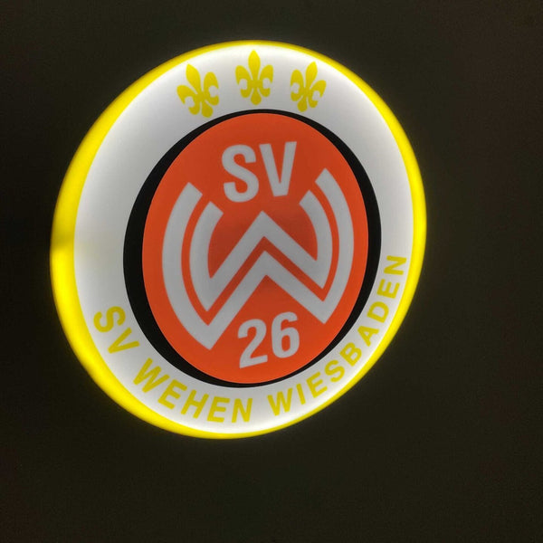 SV Wehen Wiesbaden LED-Leuchtschild – echtes Stadion-Feeling für Zuhause