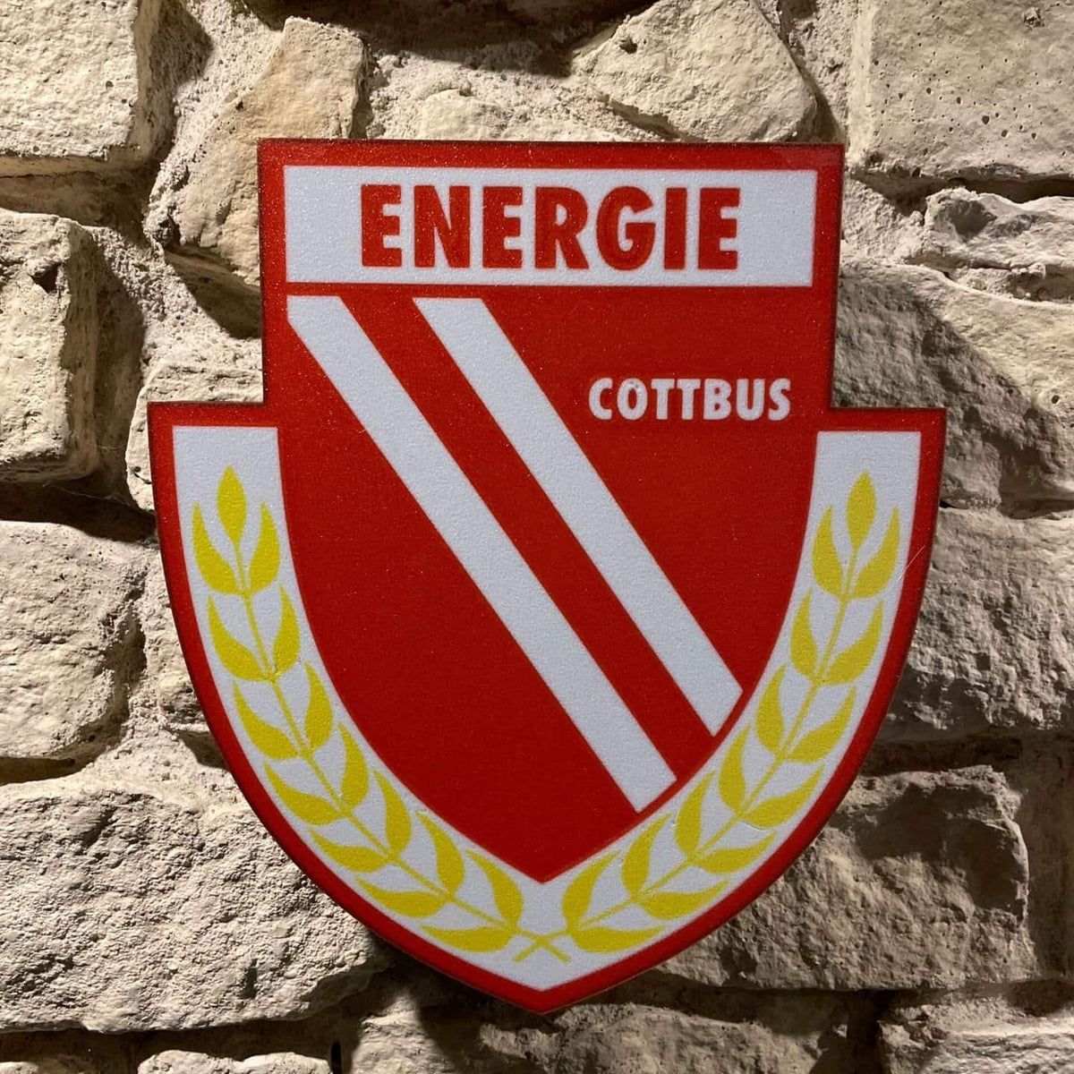 Energie Cottbus LED-Leuchtschild – echtes Stadion-Feeling für Zuhause