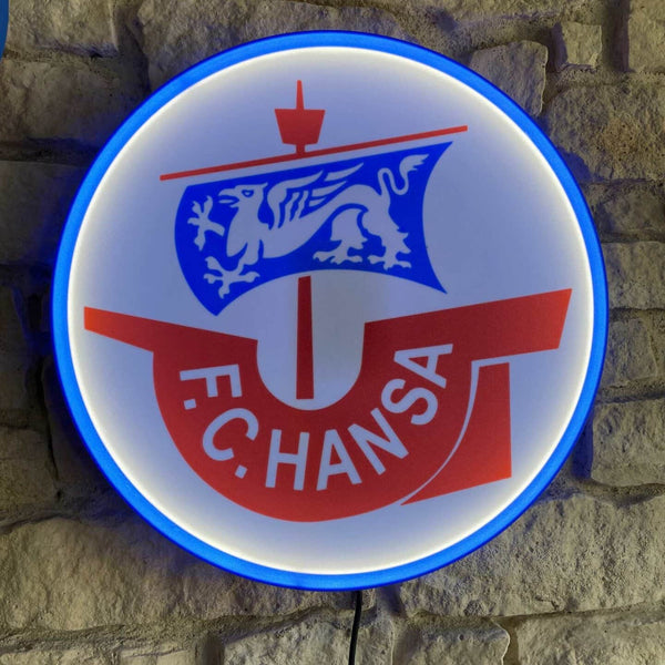 FC Hansa Rostock LED-Leuchtschild – echtes Stadion-Feeling für Zuhause
