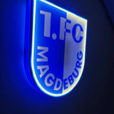 1 FC Magdeburg LED-Leuchtschild – echtes Stadion-Feeling für Zuhause