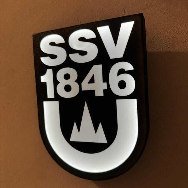 SSV Ulm 1846 LED-Leuchtschild – echtes Stadion-Feeling für Zuhause