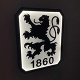 TSV 1860 Munchen - Leuchtschild Fandeko Geschenk LED-Leuchtschild – echtes Stadion-Feeling für Zuhause