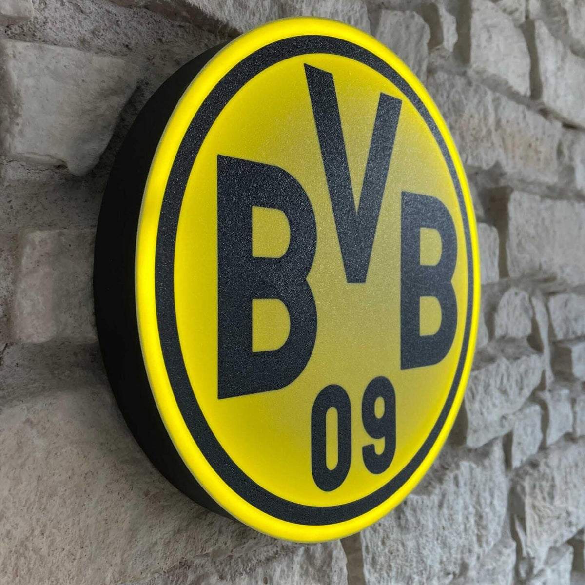 BVB 09 Borussia Dortmund LED-Leuchtschild – echtes Stadion-Feeling für Zuhause
