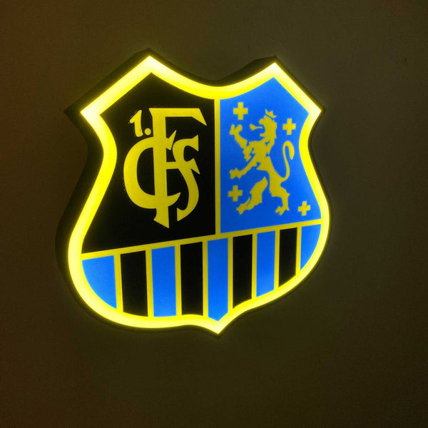 1 FC Saarbrucken LED-Leuchtschild – echtes Stadion-Feeling für Zuhause