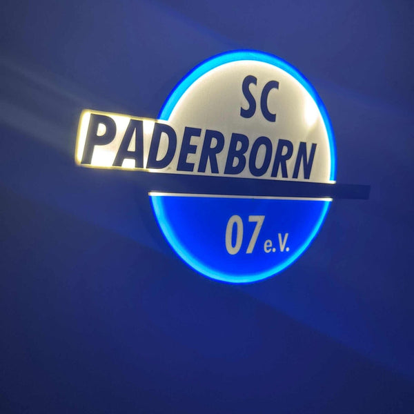 SC Paderborn 07 LED-Leuchtschild – echtes Stadion-Feeling für Zuhause