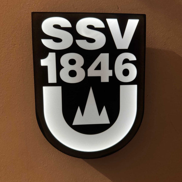 SSV Ulm 1846 LED-Leuchtschild – echtes Stadion-Feeling für Zuhause
