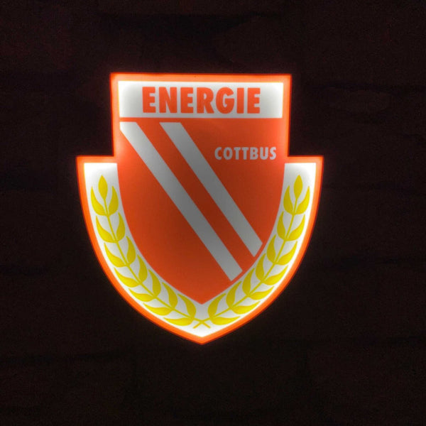 Energie Cottbus LED-Leuchtschild – echtes Stadion-Feeling für Zuhause