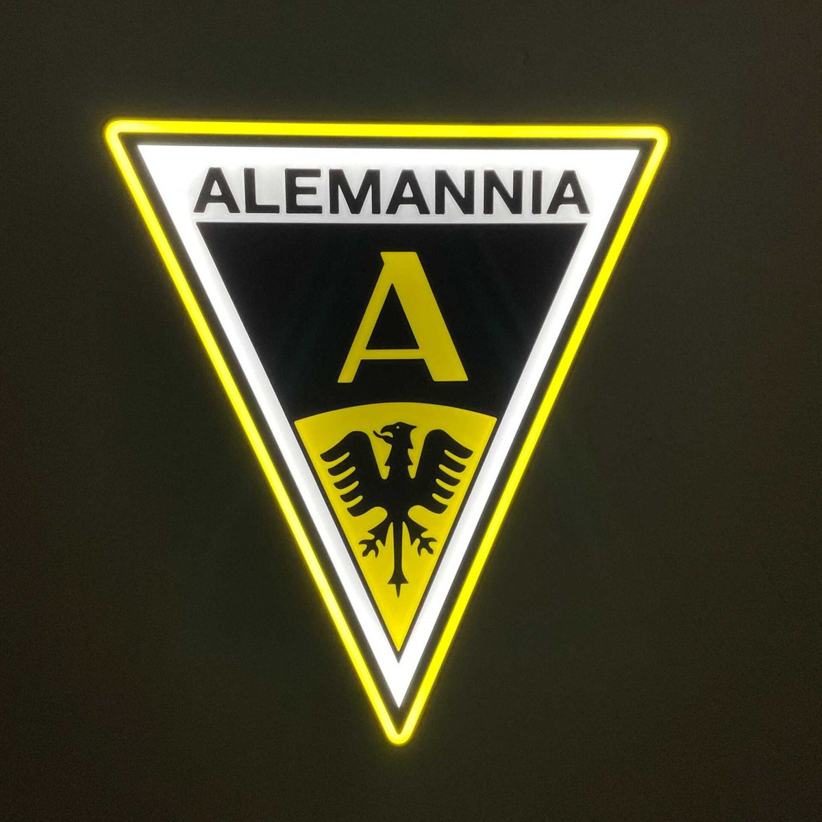 Alemannia Aachen LED-Leuchtschild – echtes Stadion-Feeling für Zuhause