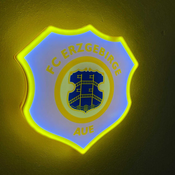 FC Erzgebirge Aue LED-Leuchtschild – echtes Stadion-Feeling für Zuhause