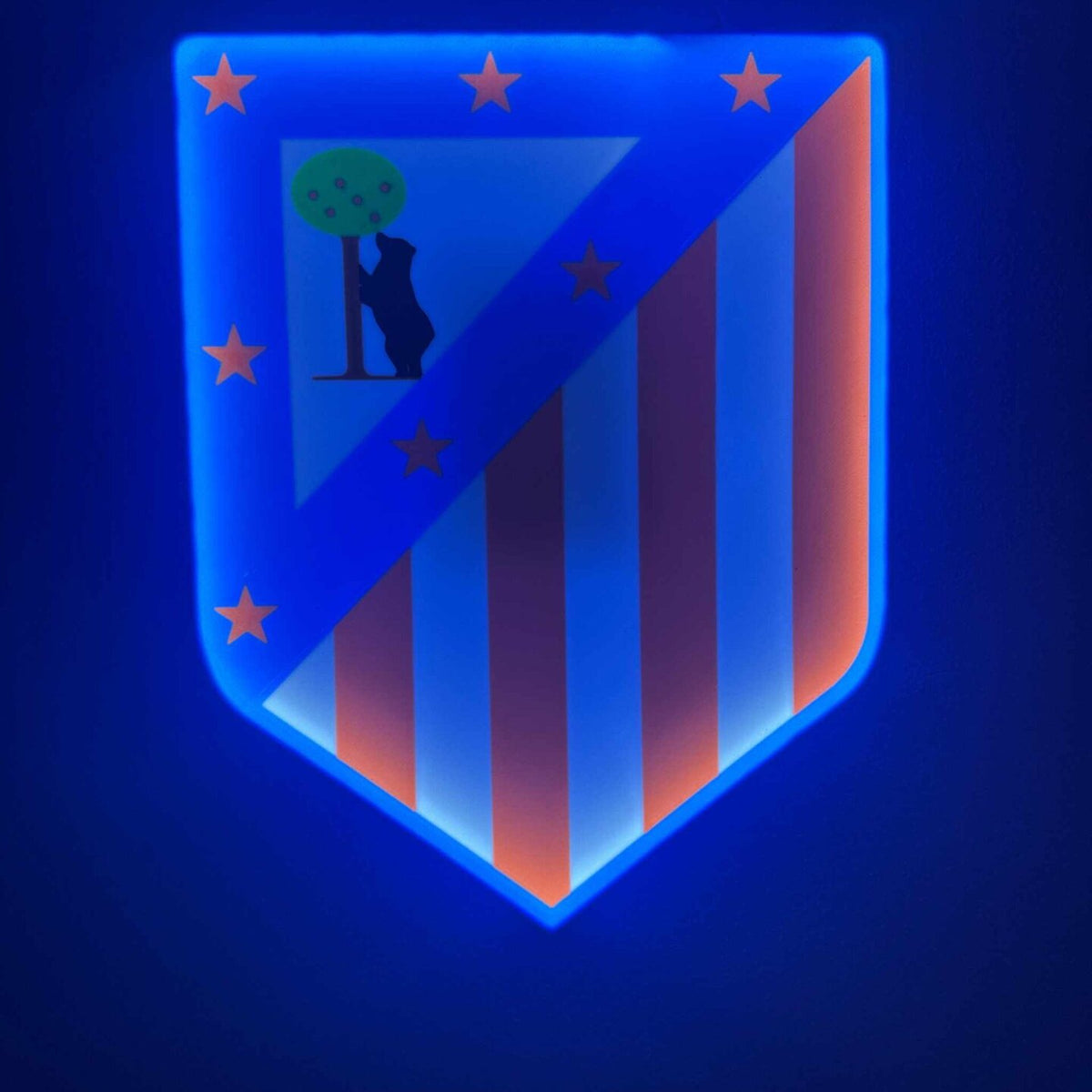 Atletico Madrid LED-Leuchtschild – echtes Stadion-Feeling für Zuhause