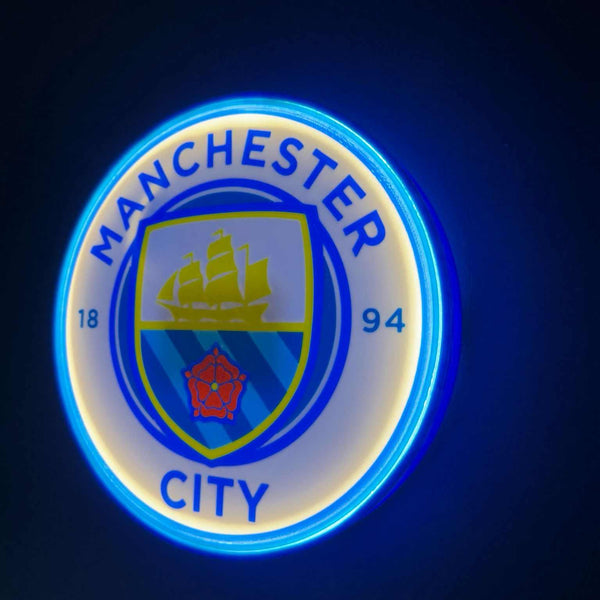 Manchester City LED-Leuchtschild – echtes Stadion-Feeling für Zuhause