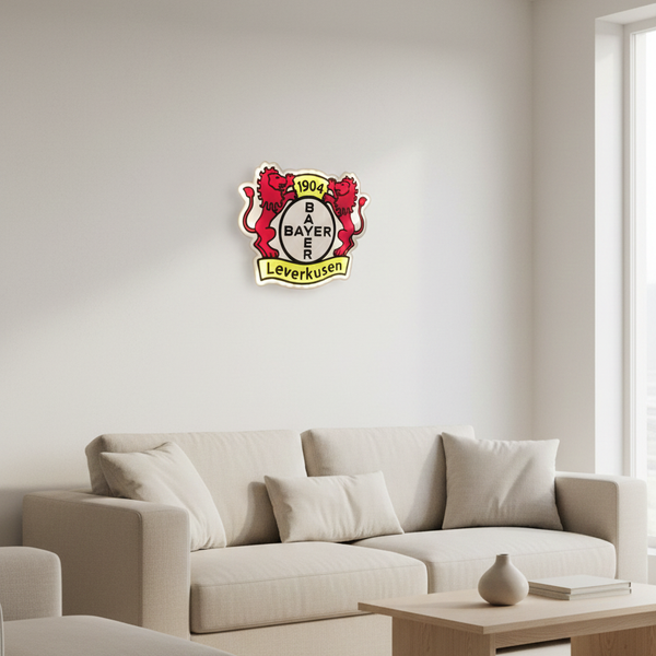 Bayer 04 Leverkusen LED-Leuchtschild – echtes Stadion-Feeling für Zuhause