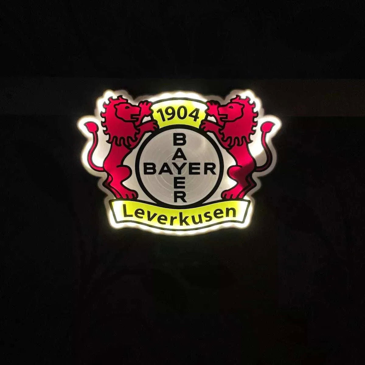 Bayer 04 Leverkusen LED-Leuchtschild – echtes Stadion-Feeling für Zuhause