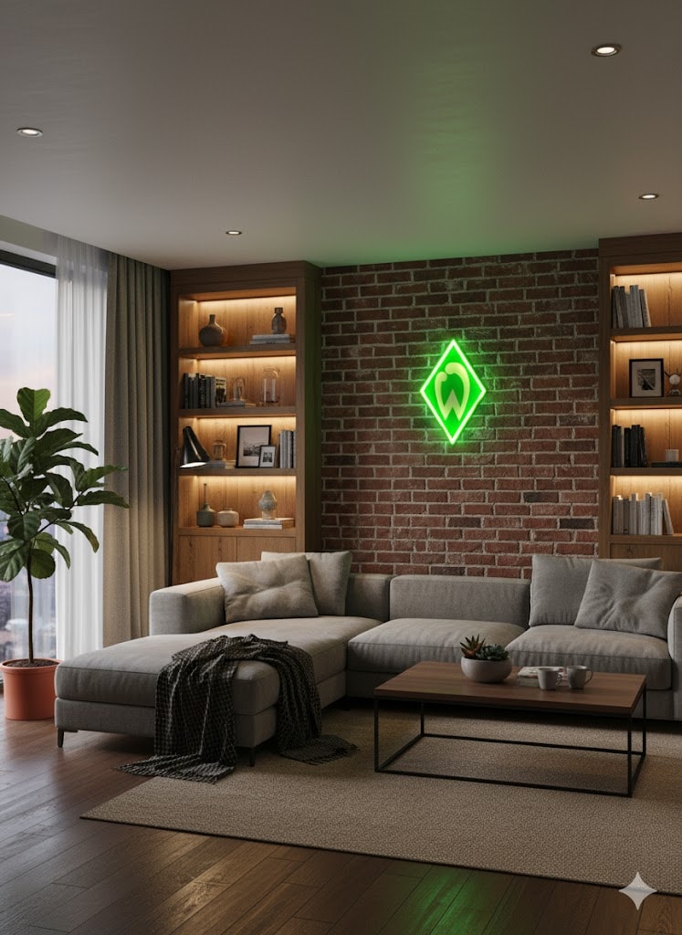 Werder Bremen LED-Leuchtschild – echtes Stadion-Feeling für Zuhause