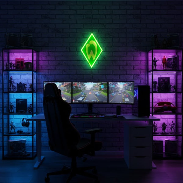 Werder Bremen LED-Leuchtschild – echtes Stadion-Feeling für Zuhause