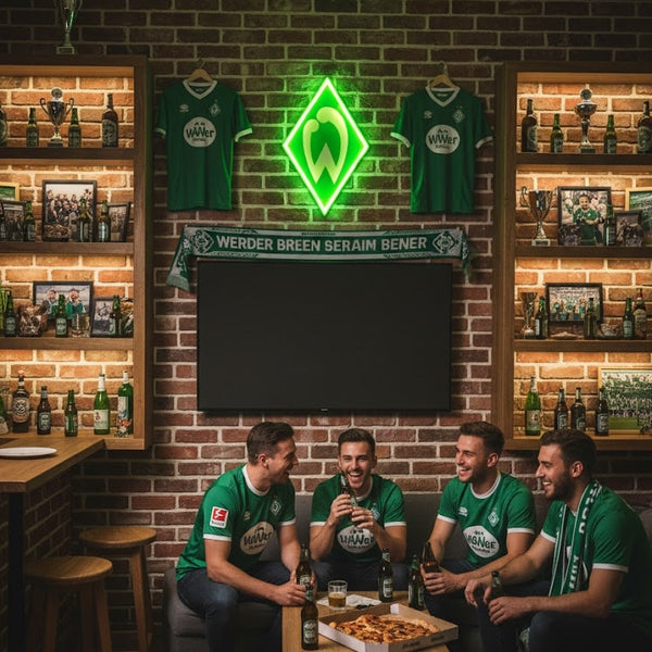 Werder Bremen LED-Leuchtschild – echtes Stadion-Feeling für Zuhause