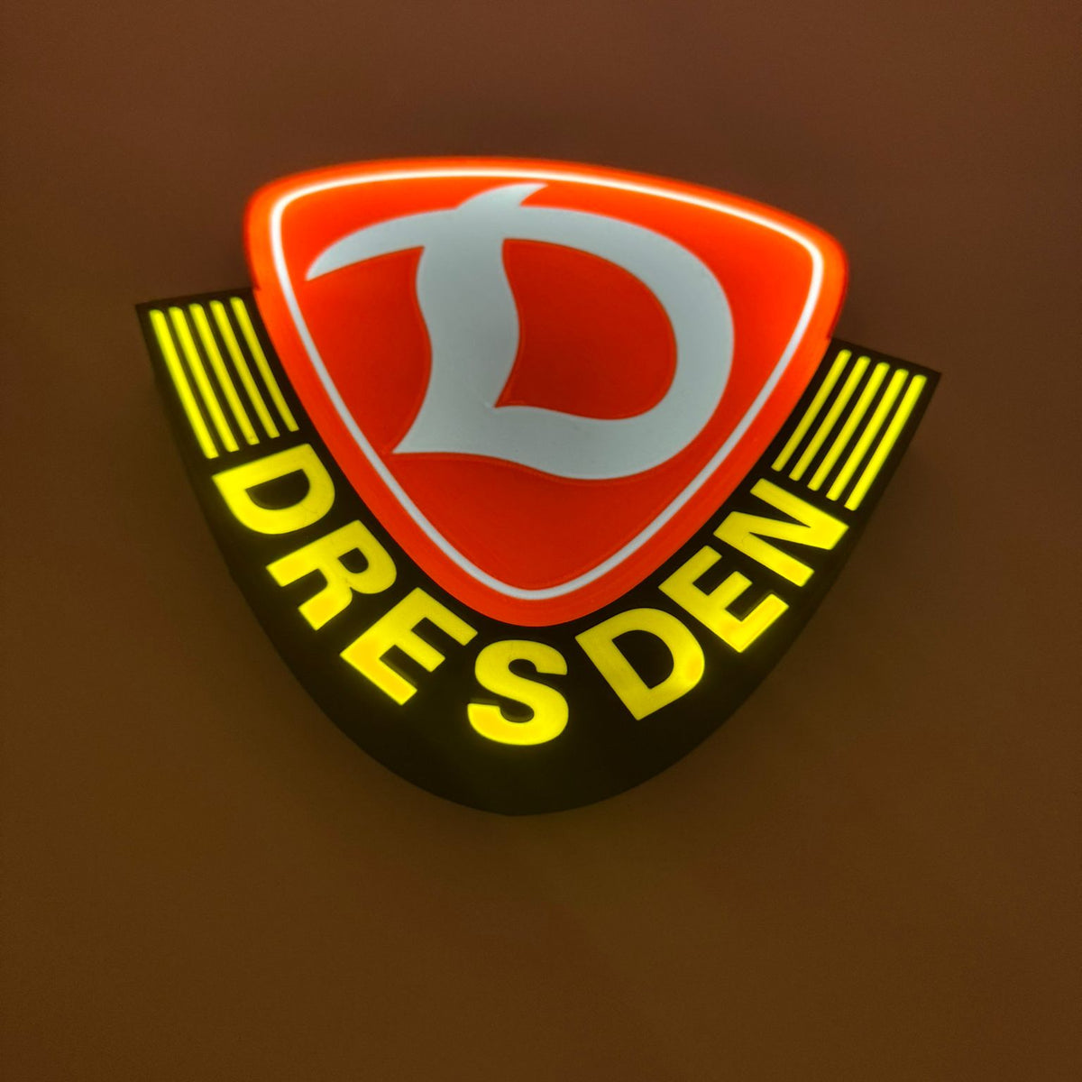 Dynamo Dresden LED-Leuchtschild – echtes Stadion-Feeling für Zuhause