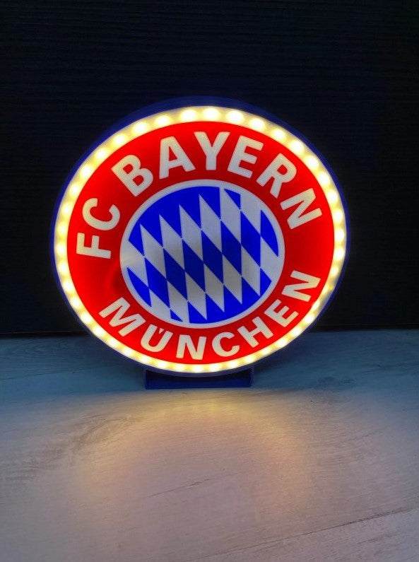 FCB Bayern München LED-Leuchtschild – echtes Stadion-Feeling für Zuhause