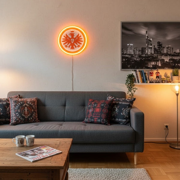 SGE Eintracht Frankfurt LED-Leuchtschild – echtes Stadion-Feeling für Zuhause