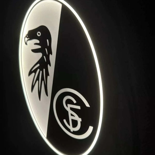 SC Freiburg LED-Leuchtschild – echtes Stadion-Feeling für Zuhause