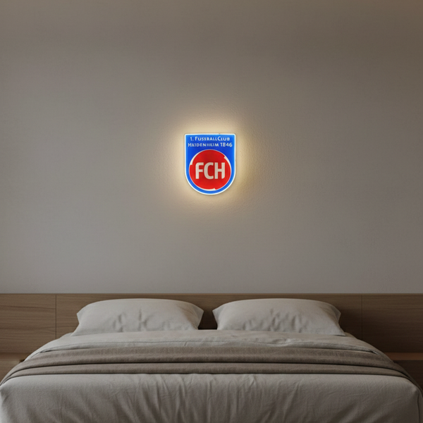 1 FC Heidenheim LED-Leuchtschild – echtes Stadion-Feeling für Zuhause