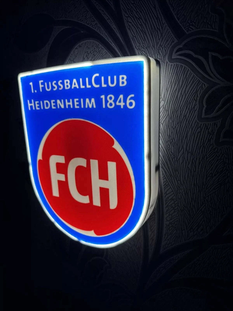 1 FC Heidenheim LED-Leuchtschild – echtes Stadion-Feeling für Zuhause