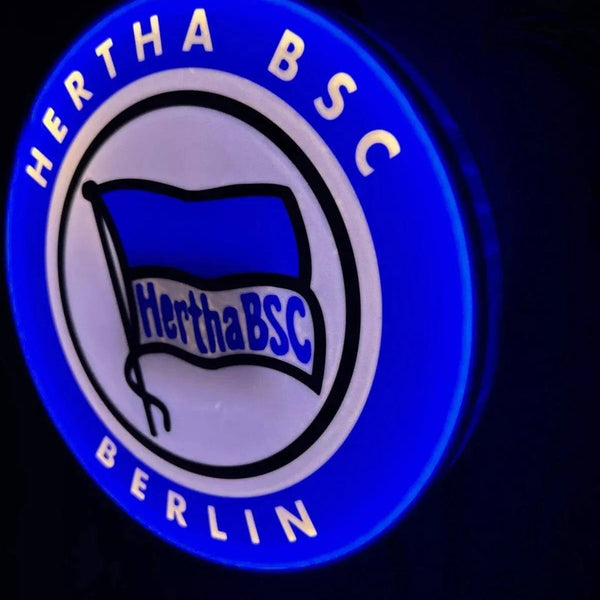 Hertha BSC Berlin LED-Leuchtschild – echtes Stadion-Feeling für Zuhause