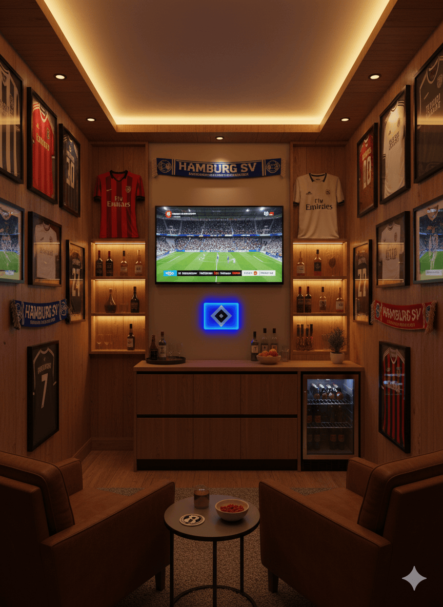 Hamburger SV LED-Leuchtschild – echtes Stadion-Feeling für Zuhause