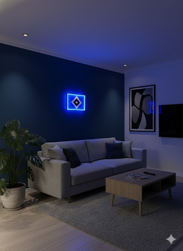 Hamburger SV LED-Leuchtschild – echtes Stadion-Feeling für Zuhause