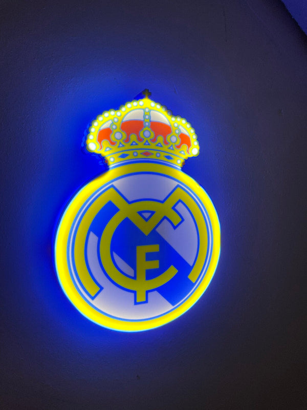 Real Madrid LED-Leuchtschild – echtes Stadion-Feeling für Zuhause