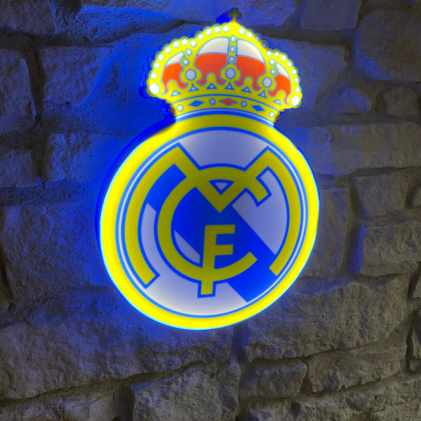 Real Madrid LED-Leuchtschild – echtes Stadion-Feeling für Zuhause