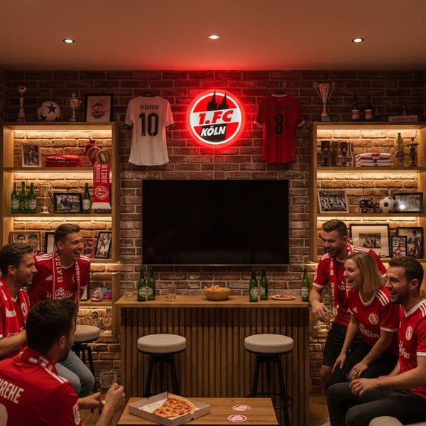 1. FC Köln LED-Leuchtschild – echtes Stadion-Feeling für Zuhause