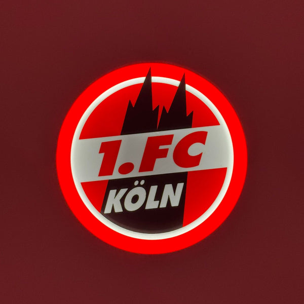1. FC Köln LED-Leuchtschild – echtes Stadion-Feeling für Zuhause