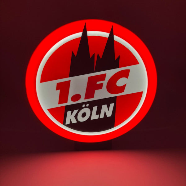 1. FC Köln LED-Leuchtschild – echtes Stadion-Feeling für Zuhause