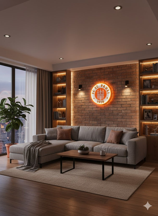 FC St Pauli LED-Leuchtschild – echtes Stadion-Feeling für Zuhause