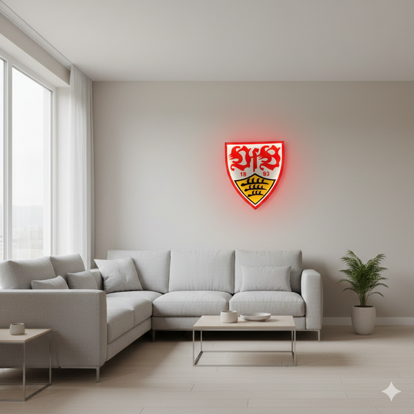 VfB Stuttgart LED-Leuchtschild – echtes Stadion-Feeling für Zuhause