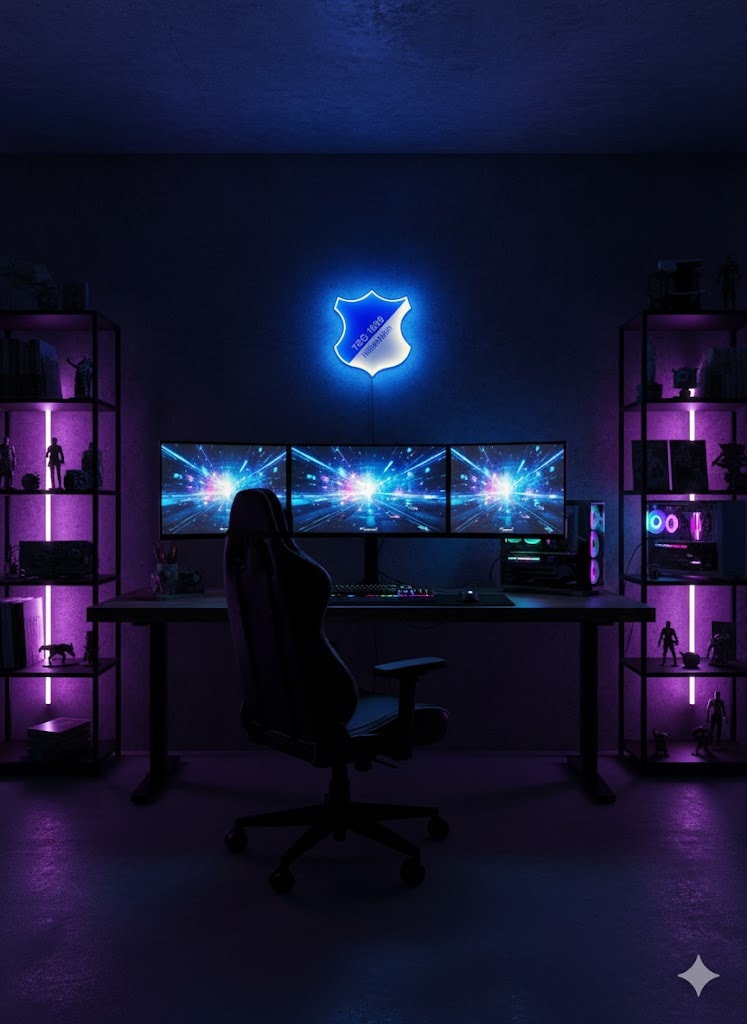 TSG 1899 Hoffenheim LED-Leuchtschild – echtes Stadion-Feeling für Zuhause