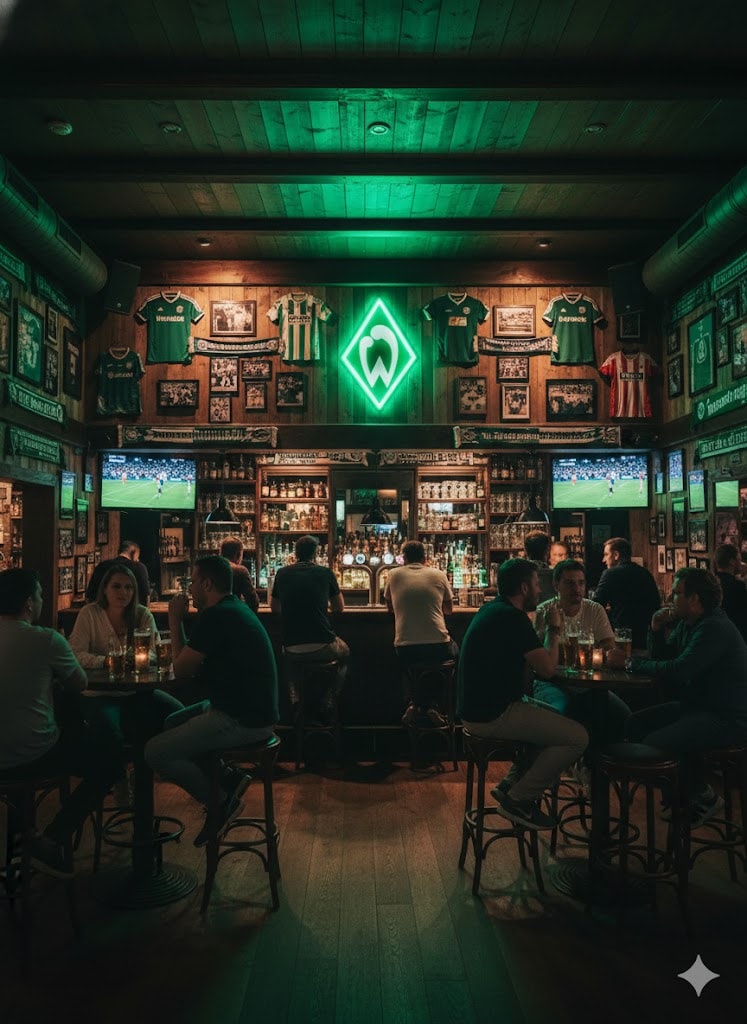 Werder Bremen LED-Leuchtschild – echtes Stadion-Feeling für Zuhause